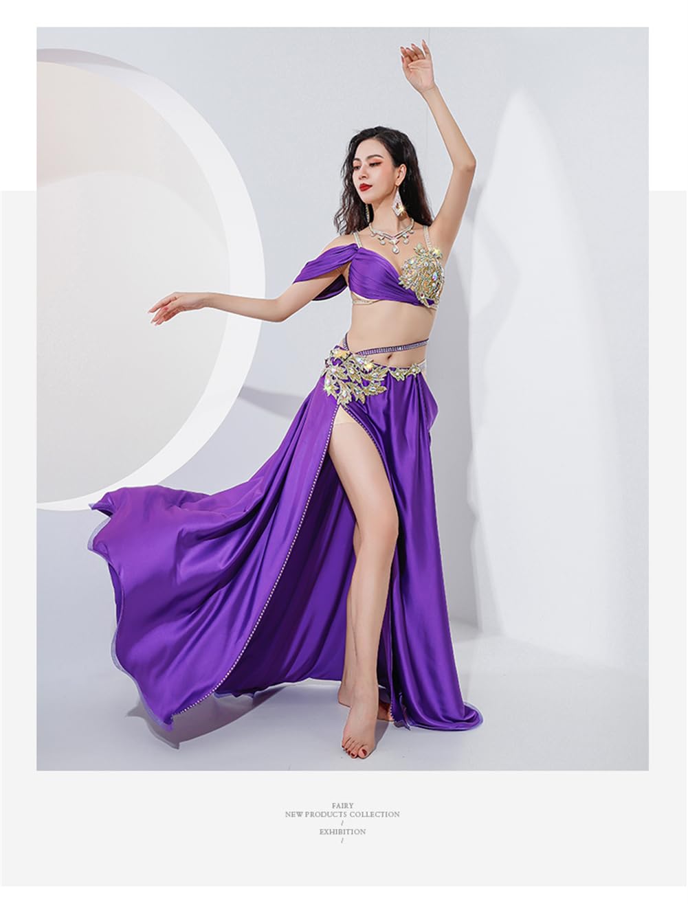 ベリーダンス衣装 セットアップ 青 ベリーダンス 衣装 レッスン着 ロイヤルブルー セットアップ LW0162BU